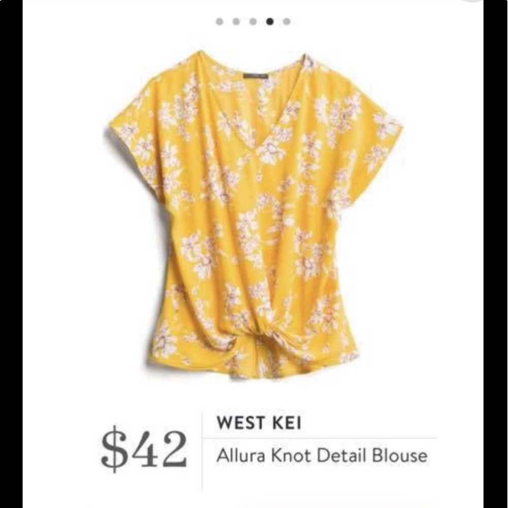 Yellow Floral West Kei Top